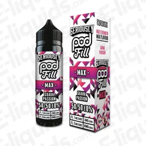 Doozy Vape Co Guava Passion Seriously Podfill Max 40ml Shortfill Vape Juice