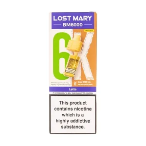 Latte BM6000 Prefilled Pod + Refill by Lost Mary