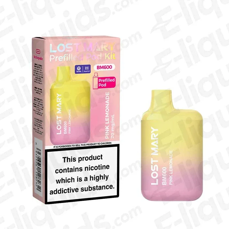 Lost Mary BM600 Pink Lemonade Prefilled Pod Kit