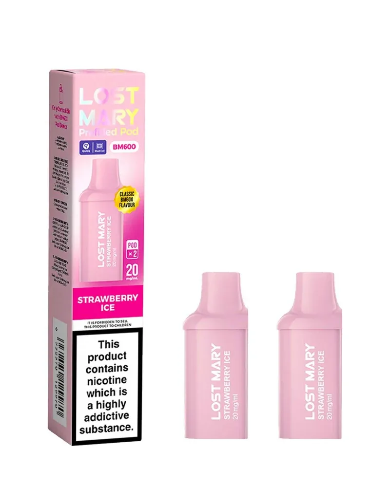 Strawberry Ice Lost Mary BM600 Pods (x2) - Image 2