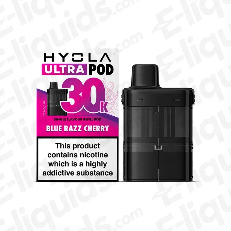 Hyola Ultra 30K Blue Razz Cherry Prefilled Pod