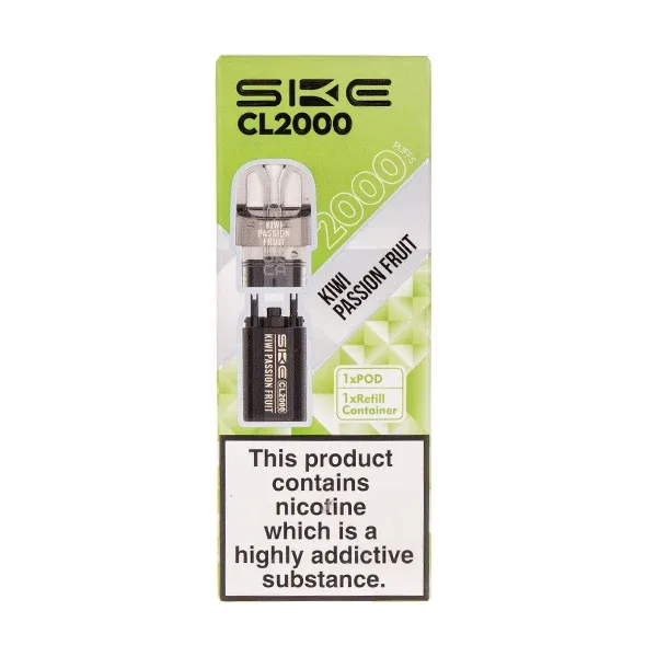 Kiwi Passion Fruit CL2000 Prefilled Pod + Refill by SKE