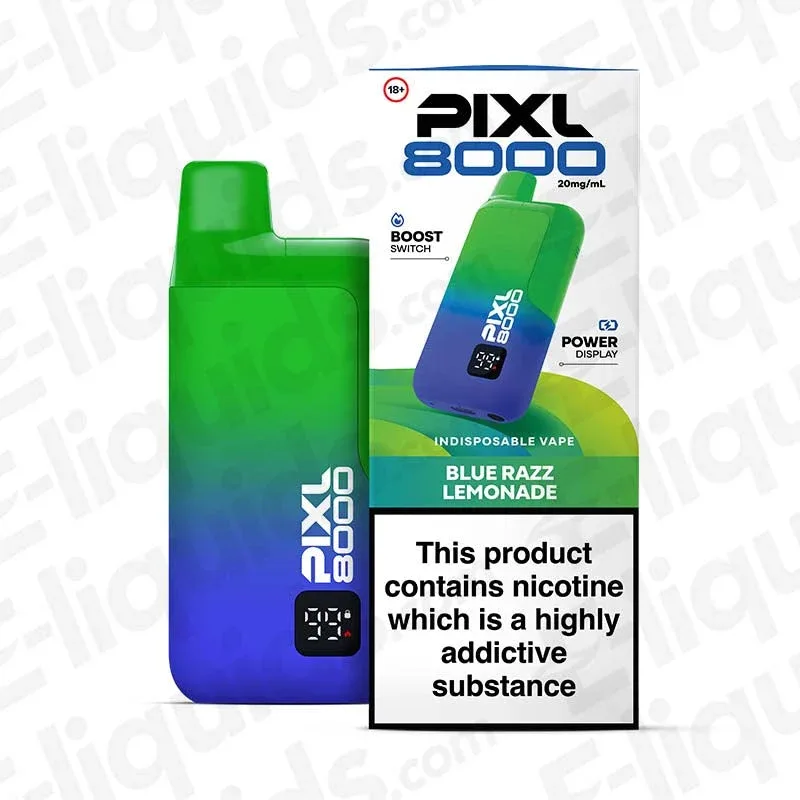 PIXL 8000 Blue Razz Lemonade Prefilled Pod Kit