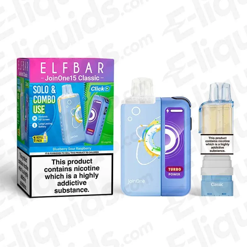 ELF BAR JoinOne15 Classic Blueberry Sour Raspberry Prefilled Pod Kit