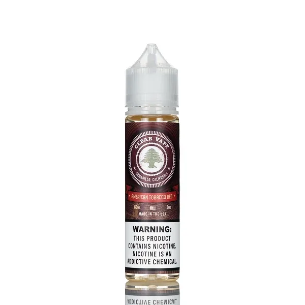 Cedar Vape E-Liquid - American Tobacco Red - 60ml (DISCONTINUED)