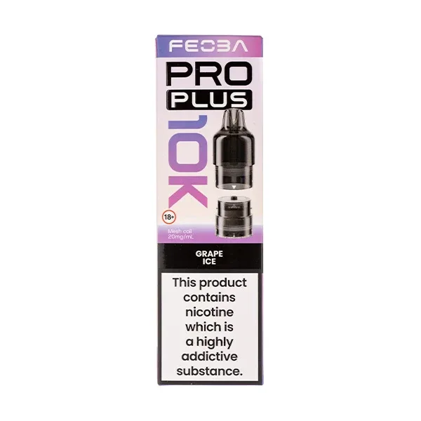 Grape Ice Pro Plus 10K Prefilled Pod + Refill by Feoba