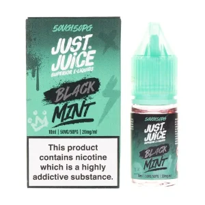 Black Mint Nic Salt E-Liquid by Just Juice