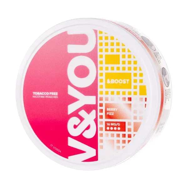Berry Fizz &Boost Nicotine Pouches by V&YOU