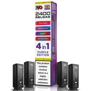 Purple Edition IVG 2400 Reload Refill Pods (x4)