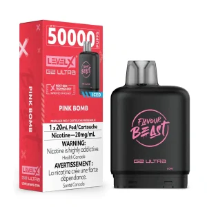 Level X Flavour Beast G2 Ultra Pink Bomb Iced (6/box)
