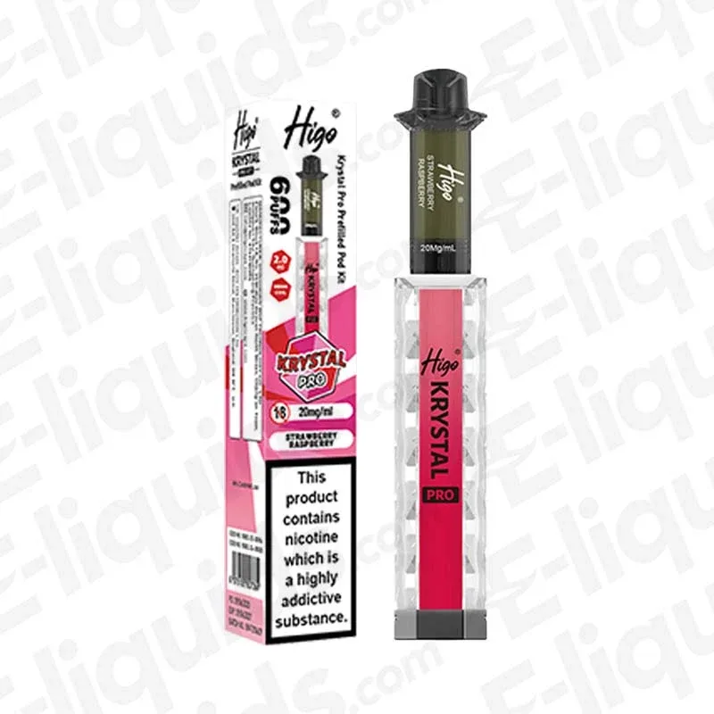 Higo Krystal Pro 600 Strawberry Raspberry Prefilled Pod Kit