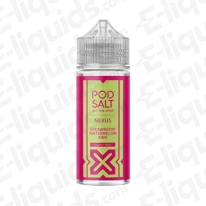 Pod Salt Nexus Strawberry Watermelon Kiwi 100ml Shortfill Vape Juice