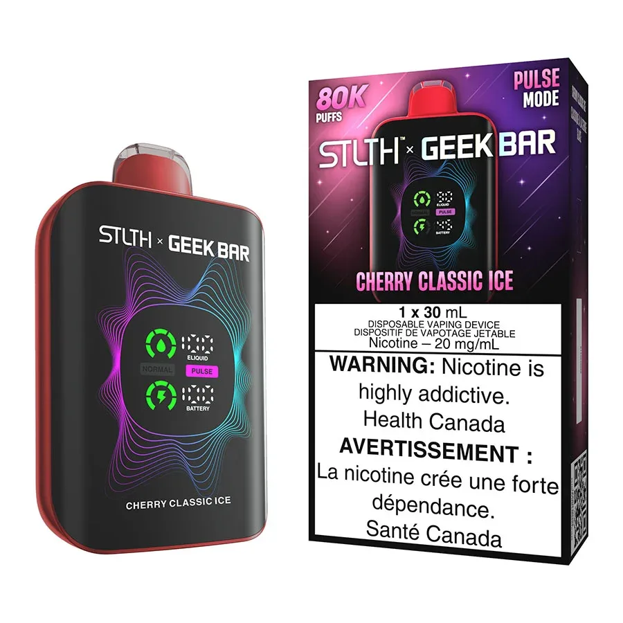 STLTH X Geek Bar Disposable Vape Device - Cherry Classic Ice