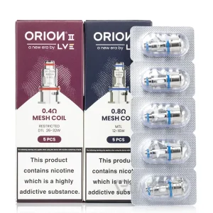 LVE Orion II V2 Mesh Coil 5-Pack 0.4ohm