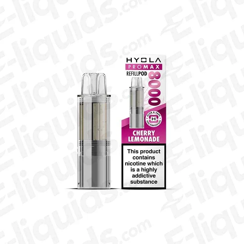 Hyola Pro Max 8000 Cherry Lemonade Prefilled Pod