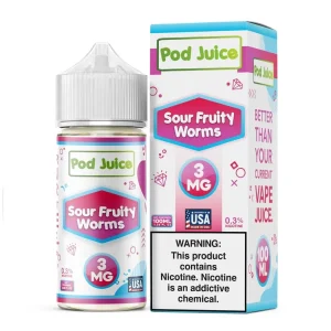 Sour Fruity Worms - Pod Juice - 100mL