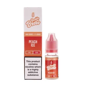 Peach Ice Double Brew Nic Salt E-Liquid by Ohm Brew