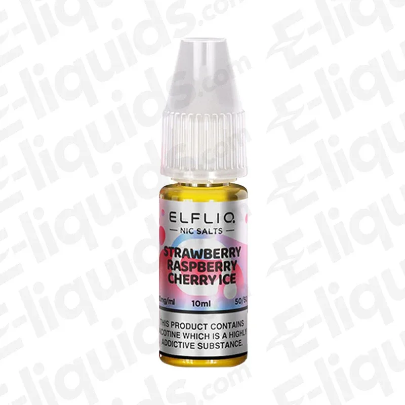 ELFLIQ Strawberry Raspberry Cherry Ice Nic Salt