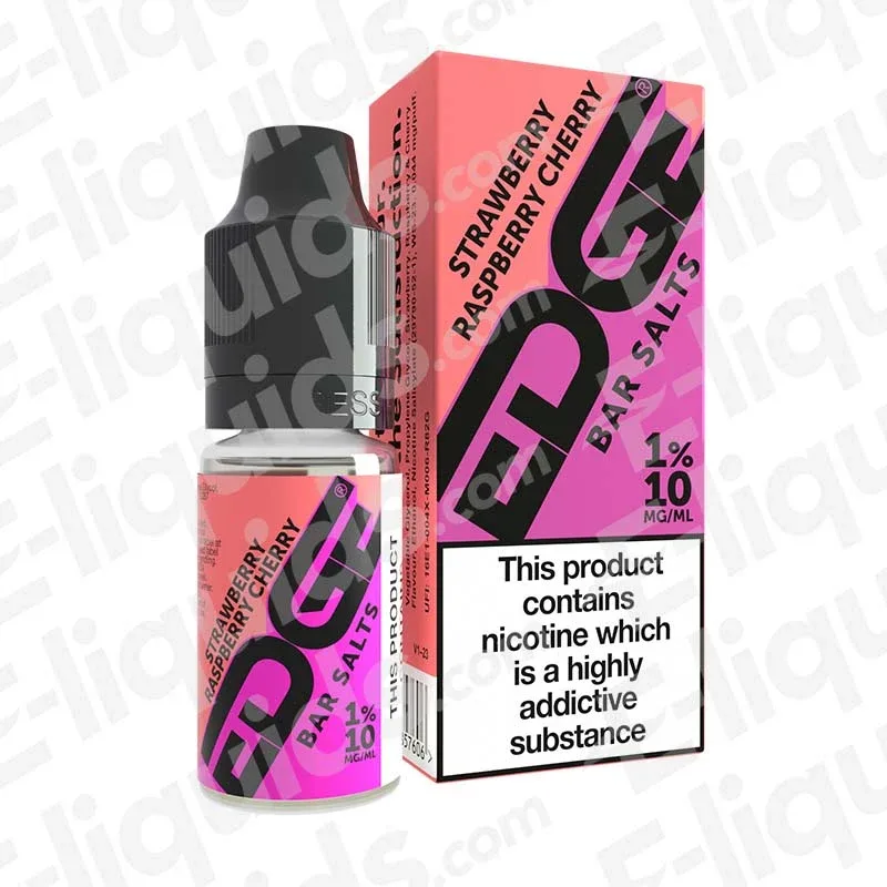 Edge Bar Strawberry Raspberry Cherry Nic Salt