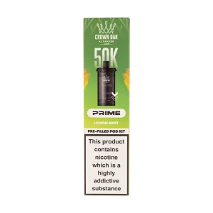 Lemon Mint 50K Hypermax Prime Prefilled Pod + Refill by Al Fakher