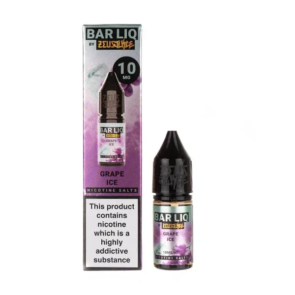 Grape Ice Nic Salt E-Liquid by Zeus Juice Bar Liq