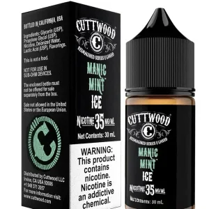 Manic Mint ICE SALT - Cuttwood E-Liquids - 30mL