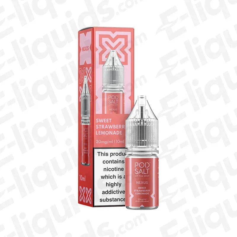 Pod Salt Nexus Sweet Strawberry Lemonade Nic Salt