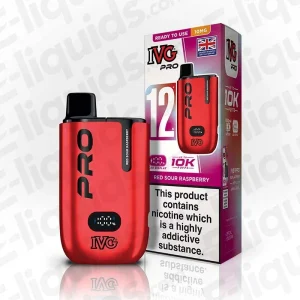 IVG Pro 12 10mg Red Sour Raspberry Prefilled Pod Kit