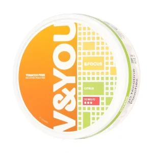 Citrus &Focus Nicotine Pouches by V&YOU