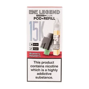 Blueberry Raspberry ENE Legend 15K Prefilled Pod + Refill by Elux