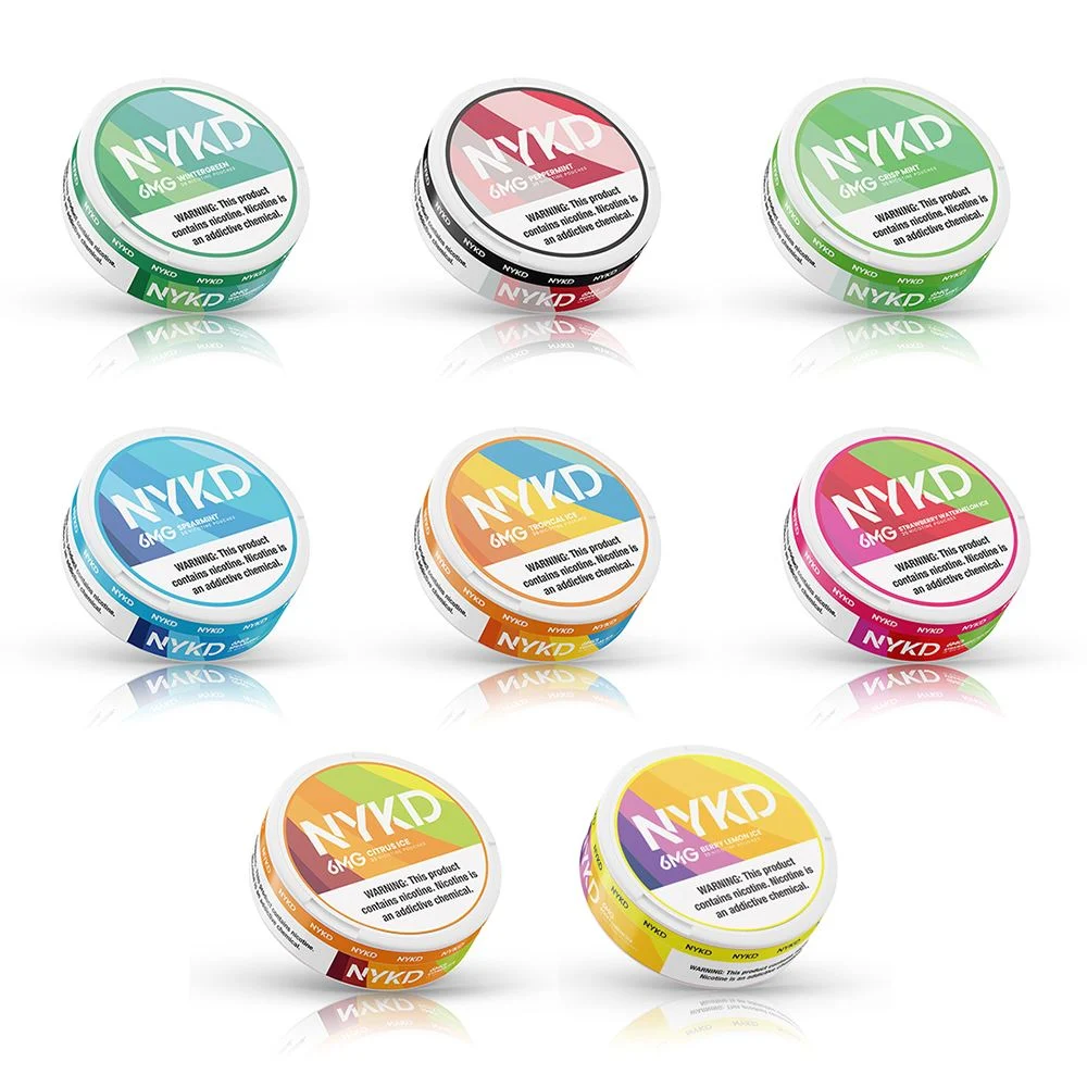 NYKD Nicotine Pouches 3-12mg 20cpc Can 5pc Pack