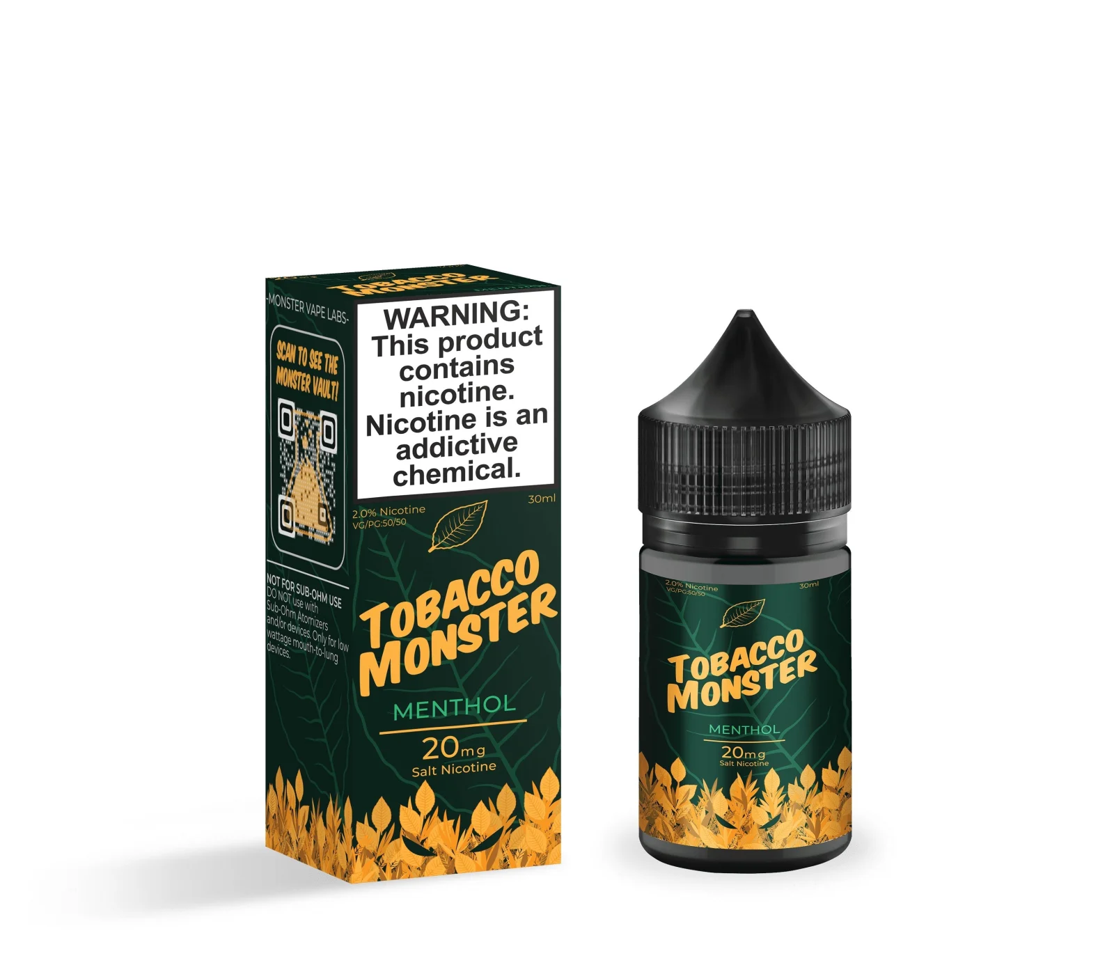 Menthol by Tobacco Monster Salt Series E-Liquid 30mL (Salt Nic)