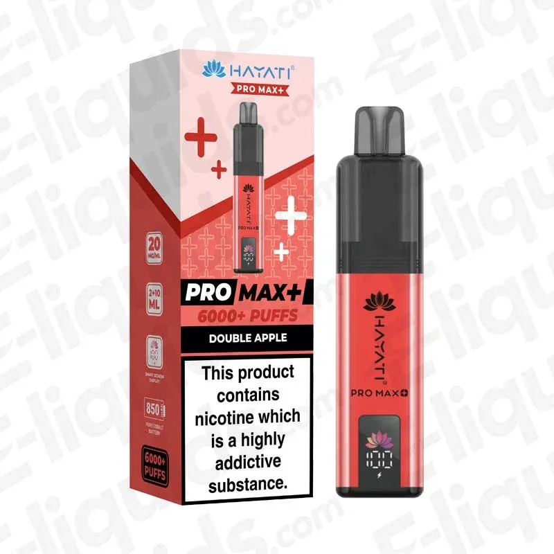 Hayati Pro Max+ 6K Double Apple Prefilled Pod Kit