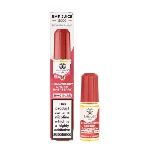Strawberry Cherry Raspberry Nic Salt E-Liquid by Bar Juice 5000