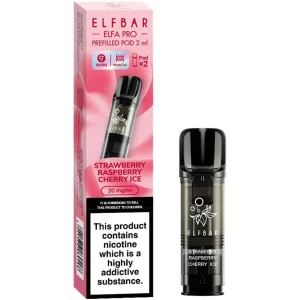 Strawberry Raspberry Cherry Ice Elf Bar Elfa Pro Pods (x2)