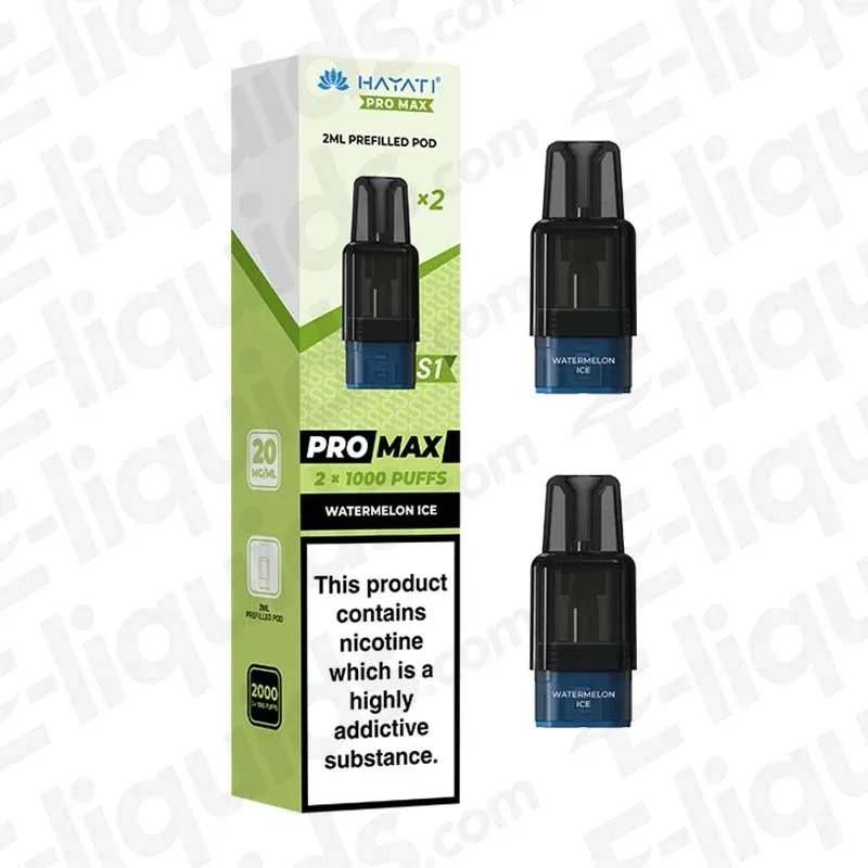 Hayati Pro Max S1 Watermelon Ice Prefilled Replacement Pod