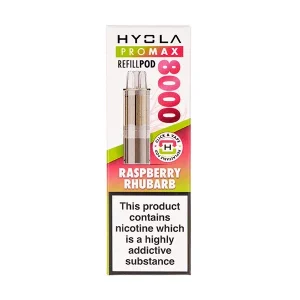 Raspberry Rhubarb Pro Max 8000 Prefilled Pod + Refill by Hyola