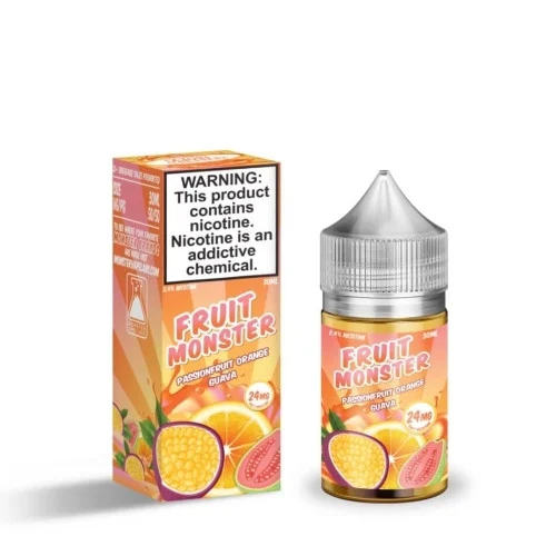 Fruit Monster Salt E-Liquid - Passionfruit Orange Guava - 30ml | Only $14.99