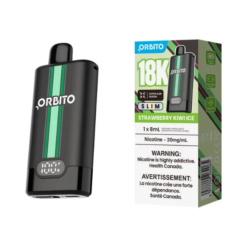 Orbito Slim 18K Disposable Vape - Strawberry Kiwi Ice