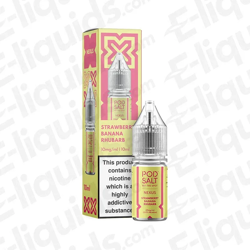Pod Salt Nexus Strawberry Banana Rhubarb Nic Salt