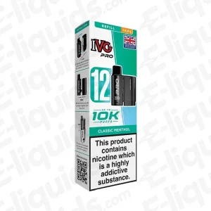 IVG Pro 12 10mg Classic Menthol Prefilled Pod