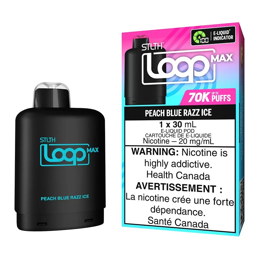 STLTH Loop Max E-Liquid Pod Pack - Peach Blue Razz Ice 30ml
