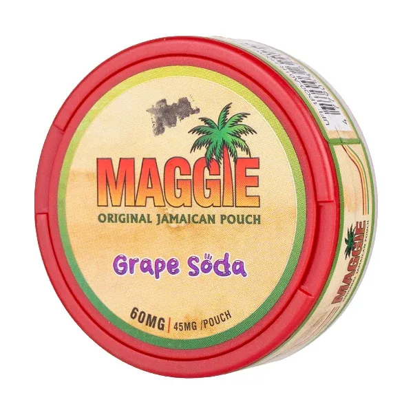 Grape Soda Nicotine Pouches by Maggie