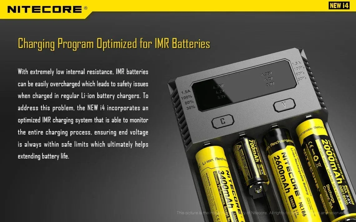 NITECORE i4 Battery Charger (4-Bay) - Image 2