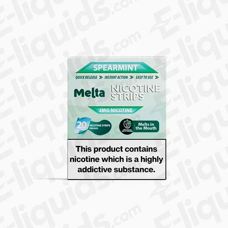 Spearmint MELTA Nicotine Strips
