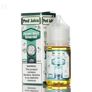 Pod Juice Nicotine Salt - Jewel Mint Emerald - 30ml