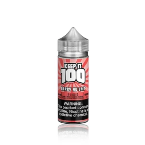 Keep It 100 Milk E-Liquid - Berry Au Lait (Strawberry Milk) - 100ml