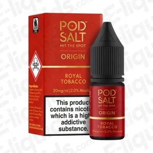 Pod Salt Origin Royal Tobacco Nic Salt