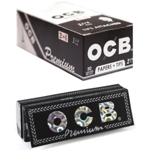 OCB Premium 1 1/4 Rolling Papers + Tips