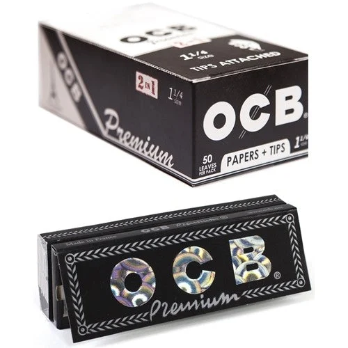 OCB Premium 1 1/4 Rolling Papers + Tips